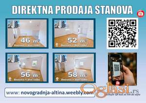 Na prodaju stan 48 m2, Zemun Altina, PRODAT